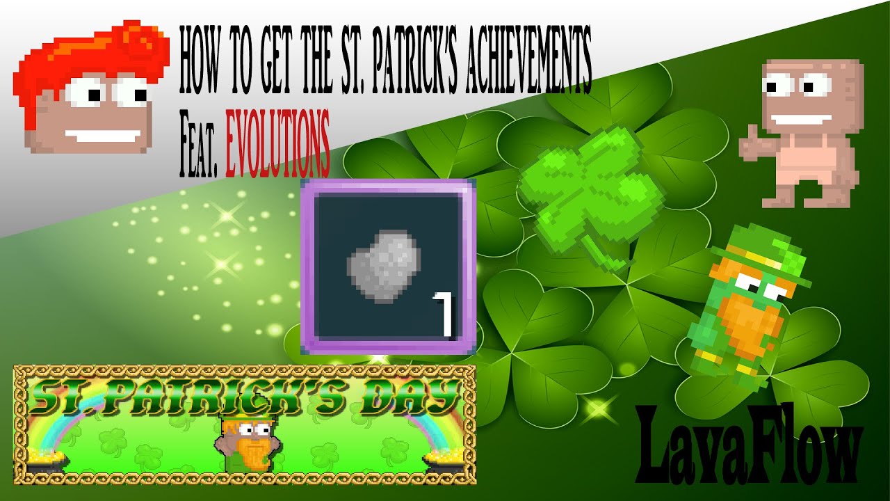 Growtopia - How to get the St. Patrick's Day Achievments - YouTube