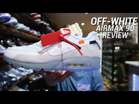 OFF-WHITE X Air Max 90 Ice On-Feet Pictures