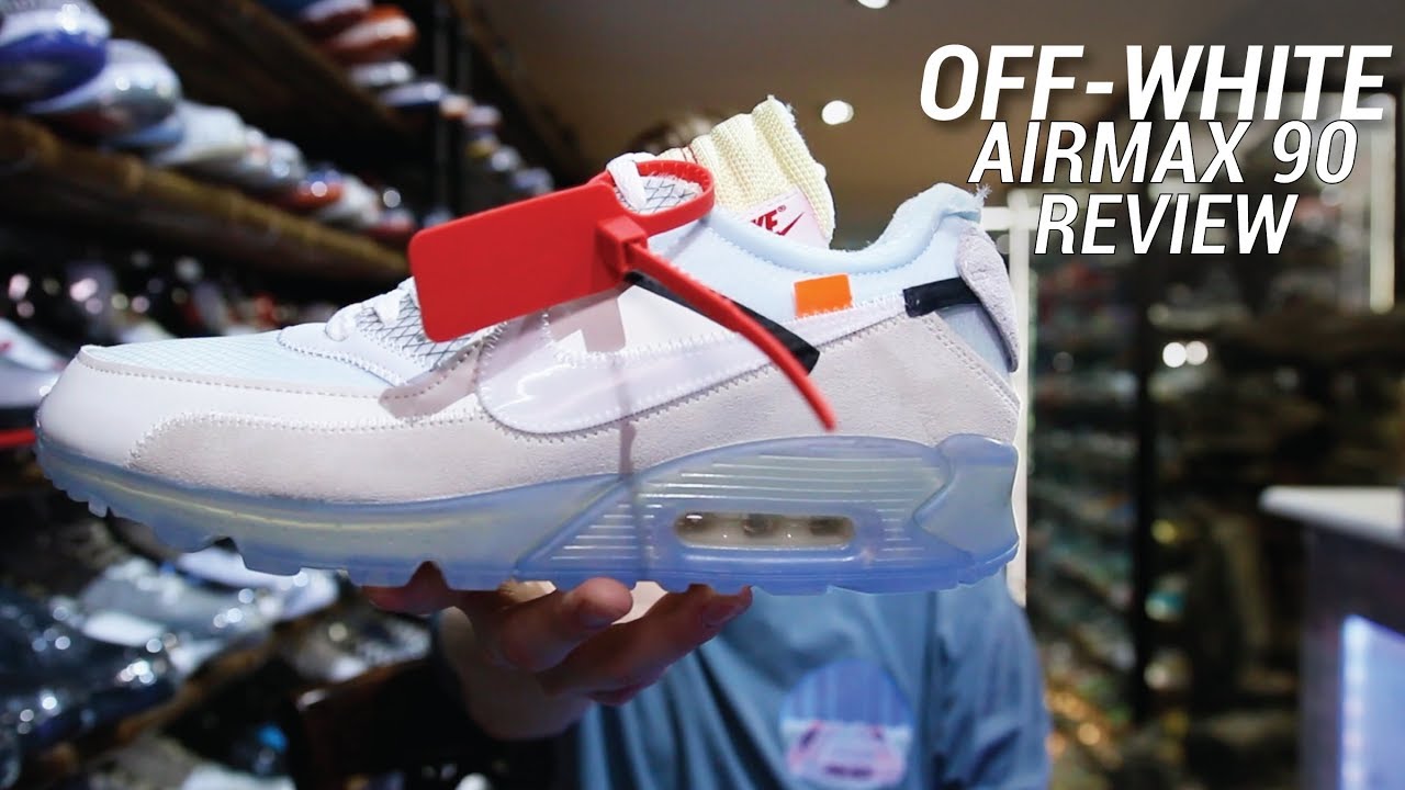 OFF WHITE NIKE AIR MAX 90 REVIEW - YouTube