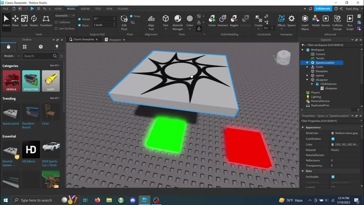 How to Make Models Appear and Disappear in Roblox Studio (Reupload