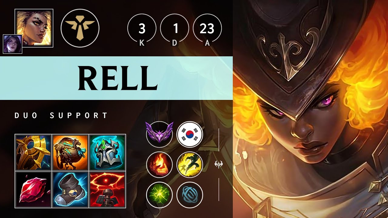 Is Rell Support Rell Support vs Leona - KR Master Patch 14.23 - YouTube