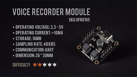 Introducing Fermion: Voice Recorder Module