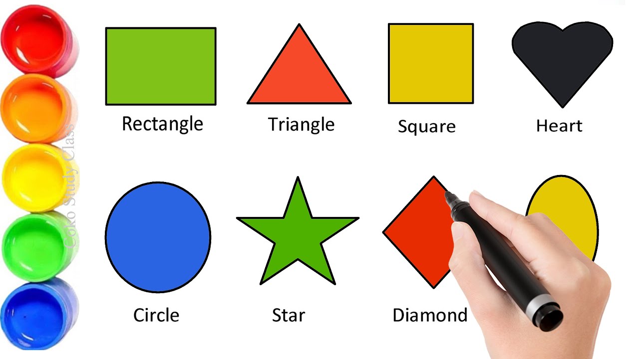 Learn Shapes with Colors | Educational video for Kids | 2d shapes ...