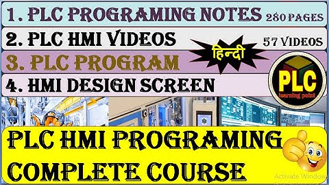 PLC PROGRAMING COMPLETE COURSE IN HINDI | PLC PROGRAMING EXMPLE VIDEOS AND NOTES | PLCLEARNINGPOINT|