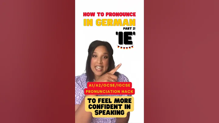 HOW TO PRONOUNCE ‘IE’ in German A1/A2 GCSE/iGCSE Beginner | Speaking #learngerman #germanlanguage