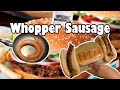 Whopper Sausage vs Impossible Whopper Sausage