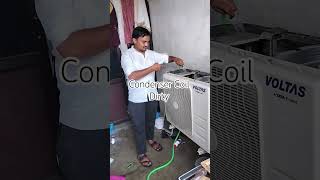Condenser Coil dirty &amp; Compressor Overheating Solution#vlogsvideo #automobile #accircuit #electronic