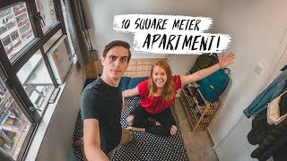 Tiny HONG KONG APARTMENT TOUR! + Sharing Our First Impressions 🇭🇰