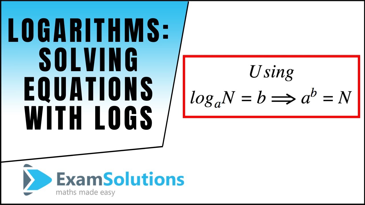 Solving Logarithmic Equations (examples, solutions, worksheets For Logarithmic Equations Worksheet With Answers