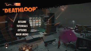 Deathloop (2021) 4k PS5 Gameplay - Updaam Night, Guard Chat, Triple Link Machete, Library Fireworks