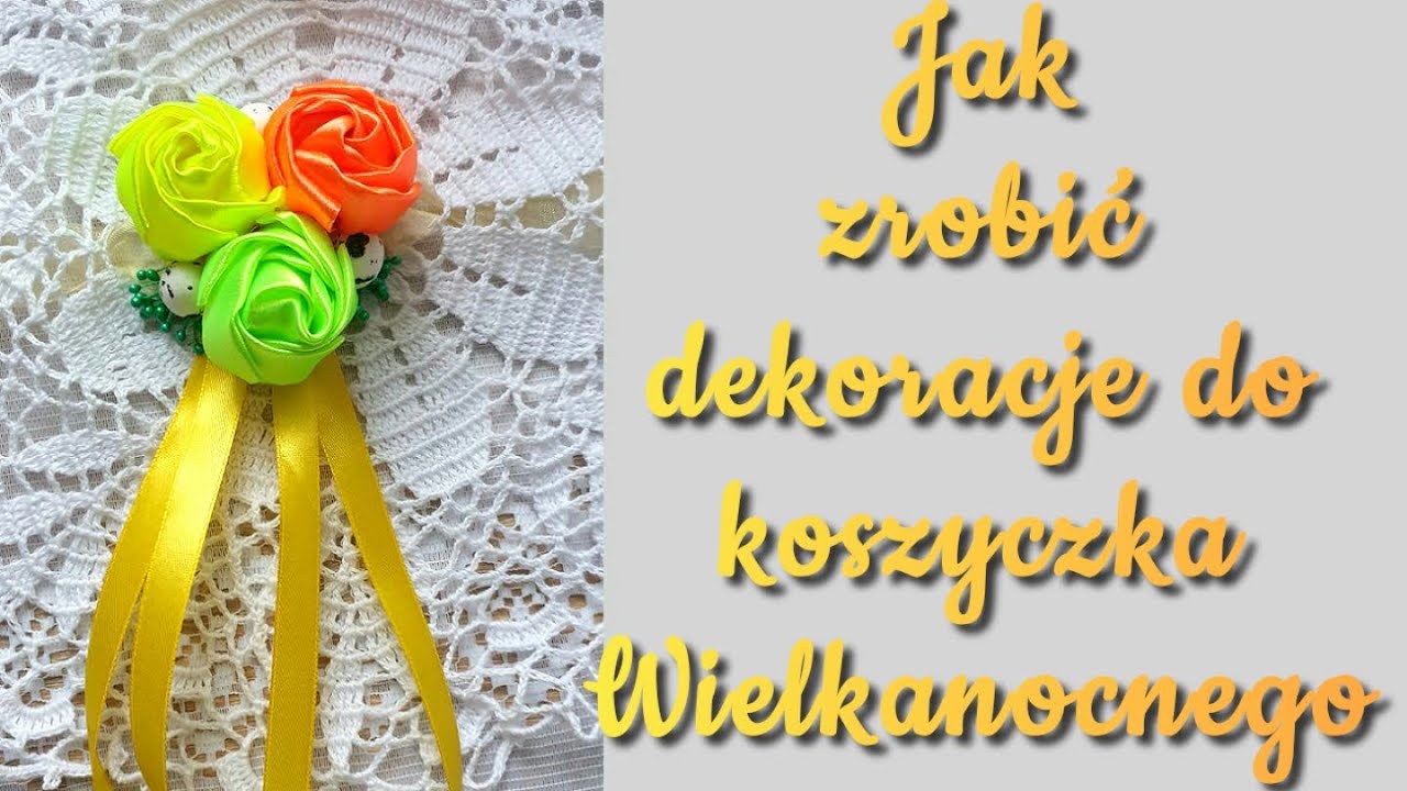 JEDYNA W SWOIM RODZAJU I ŁATWA DEKORACJA NA KOSZYCZEK WIELKANOCNY/ How to make an basket decoration