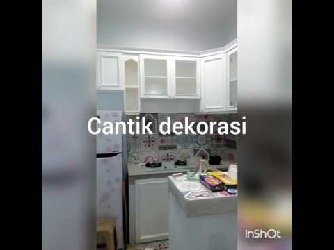 Pemasangan kitchen set finishing duco classic