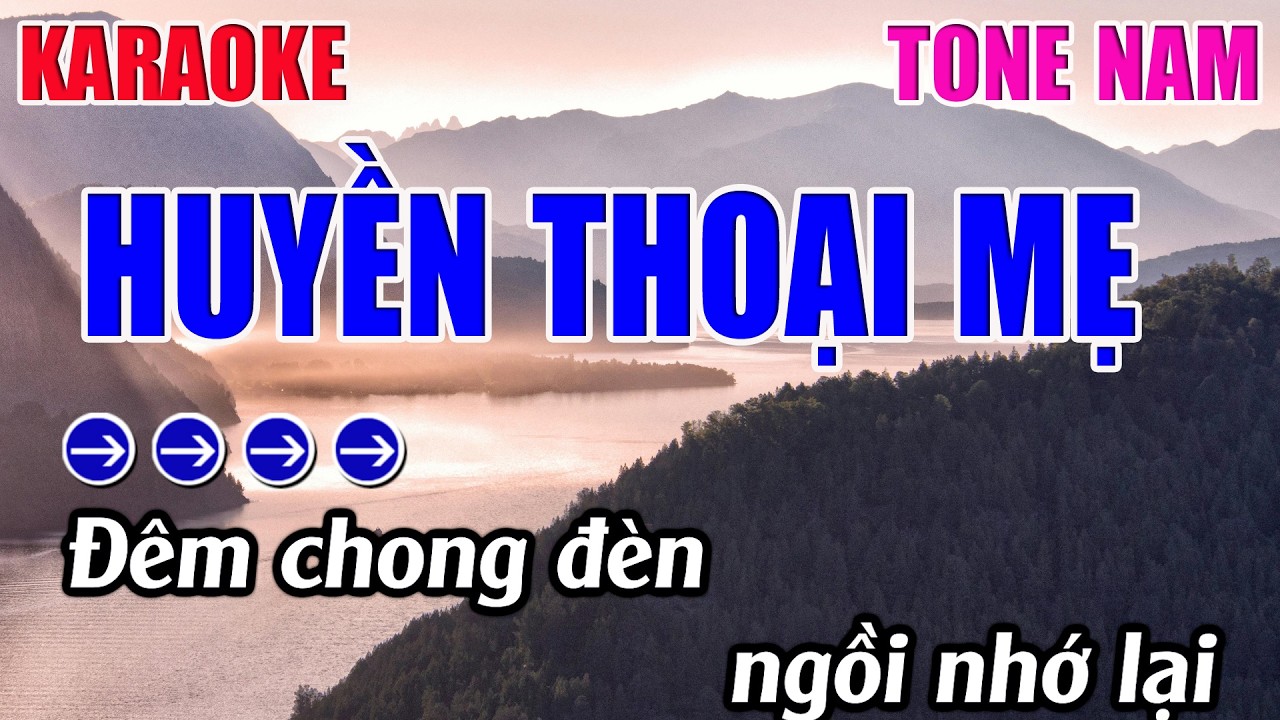 Huyền Thoại Mẹ Karaoke Tone Nam ( G#m ) Karaoke 9999 - Beat Mới