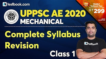 UPPSC AE Mechanical Syllabus Revision | Important Questions, Topics & Concepts for UPPSC AE 2020