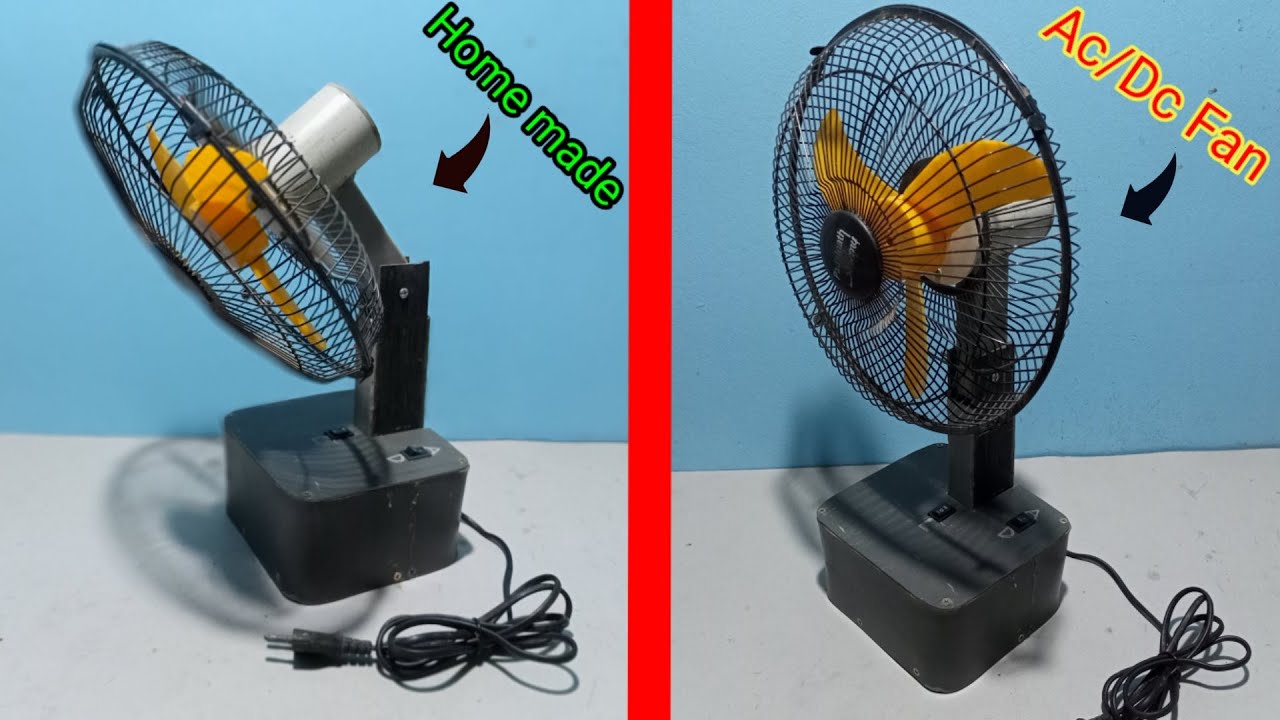 How To Make AC/Dc Fan At Home / Fully Home Made Big Size Ac/Dc Fan ...