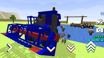 My Asian Friends Help Me Get Money - Blocky Farm & Racing Simulator | Game Play Android/Ios