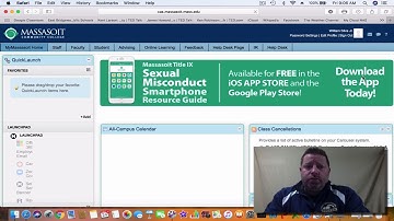How to get into My Massasoit and Canvas