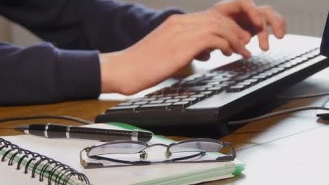 Working On A Computer Stock Video