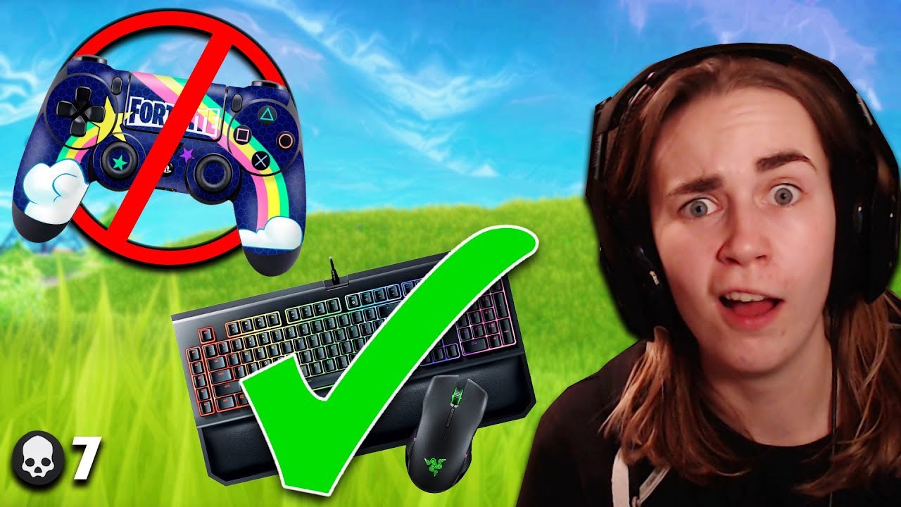 Console Player Tries Fortnite on PC!! *GOES BAD*