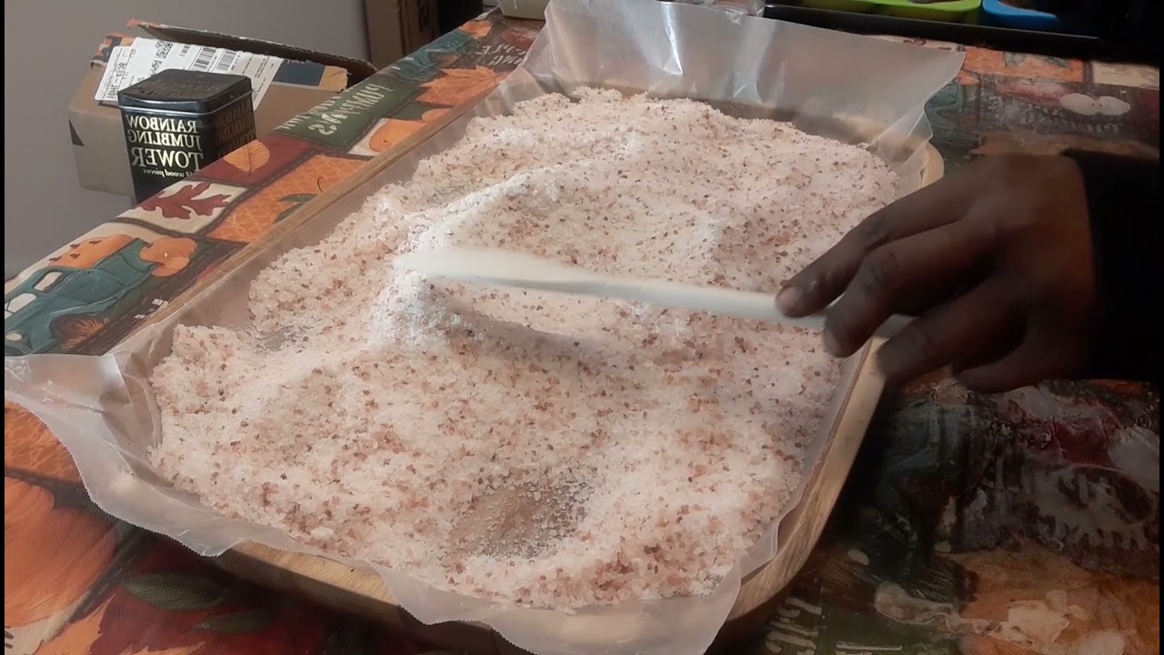 Making  luxury Bath Salt