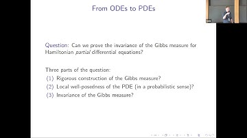 Invariant measures for nonlinear dispersive equations - Bjoern Bringmann