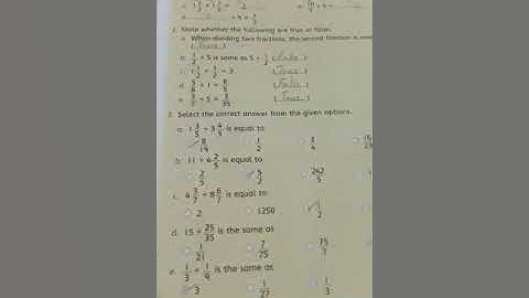 Mathematics Exercise 3c part 1 - Class 5 - Allied School Bukhtyari Campus