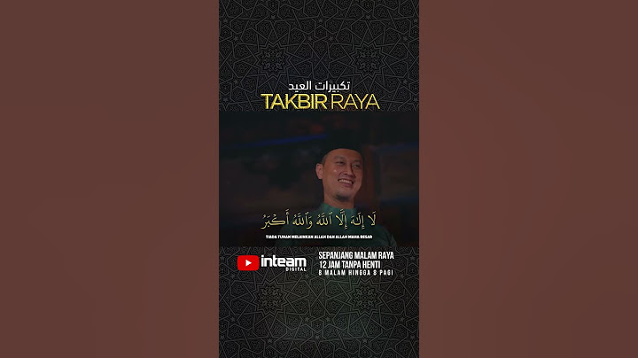 TAKBIR RAYA 2024 (12 jam/hours non-stop) #takbir #hariraya #eid
