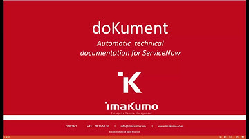 Automagically generate your ServiceNow technical documentation and never write tech specs again.