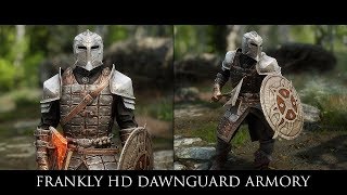 TES V - Skyrim Mods: Frankly HD Dawnguard Armor and Weapons