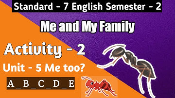 Std 7 english sem 2 unit 5 activity 2