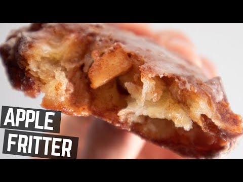 HOW TO MAKE APPLE FRITTERS at Home  Donut Shop Apple Fritters Recipe