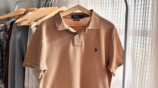 Polo ralph lauren brown classic mest สีน้ำตาลป้าย สแกน เช็คแท้100% หาโคตรยาก สีจริงหล่อมาก