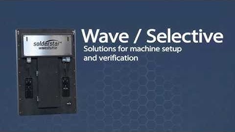 Wave solder optimizer / Selective soldering machine setup instrument