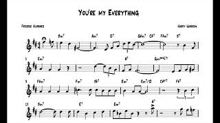 Freddie Hubbard- You&#39;re my Everything (Solo Transcription)