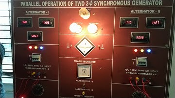 Parallel Operations of two 3 phase synchronous generator(2)