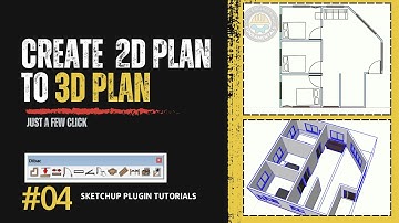 04."Dibac" II Create 2D Plan to 3D Plan in Sketchup