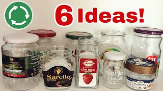 6 Decorative Ideas with Glass Jars ♻️🤍