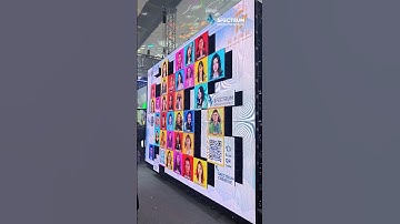 It is a 3D LED Kinetic Wall from Spectrum! #kineticscreen #ledwall #2025tech