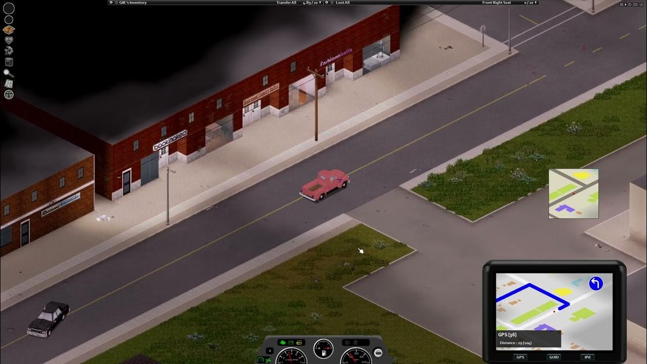 [ZOMBOID] GPS Autonomous driving YouTube