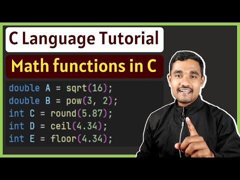 Math functions in C | C Language Tutorial for Beginners