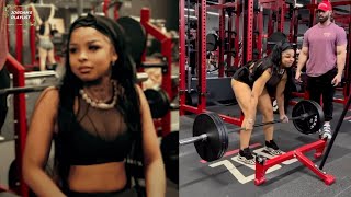 Chrisean Rock Hits the Gym to Lift Some Weights (HD) 