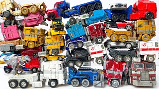 New TRANSFORMERS Car Park: OPTIMUS PRIME TRUCK Restoration | Last Knigh Bumblebee Robot Tobot Movie