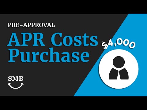 APR Costs: Purchase - Typical APR fees on a purchase