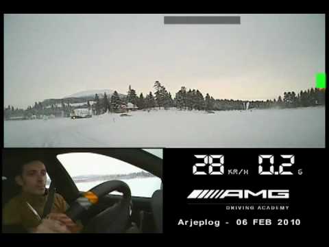 AMG ice driving