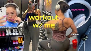 FITNESS VLOG: my full upperbody workout, gym vlog, working on my consistency ✿