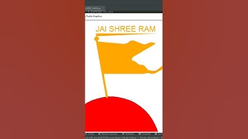 Jai Shree Ram 🚩| Using Python Turtle 🐢 | @cyberwarriorsap #ramnavami
