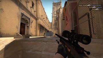 1v4 awp clutch - Mirage