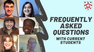 FAQs with current students | Oxford Virtual Open Days 2020