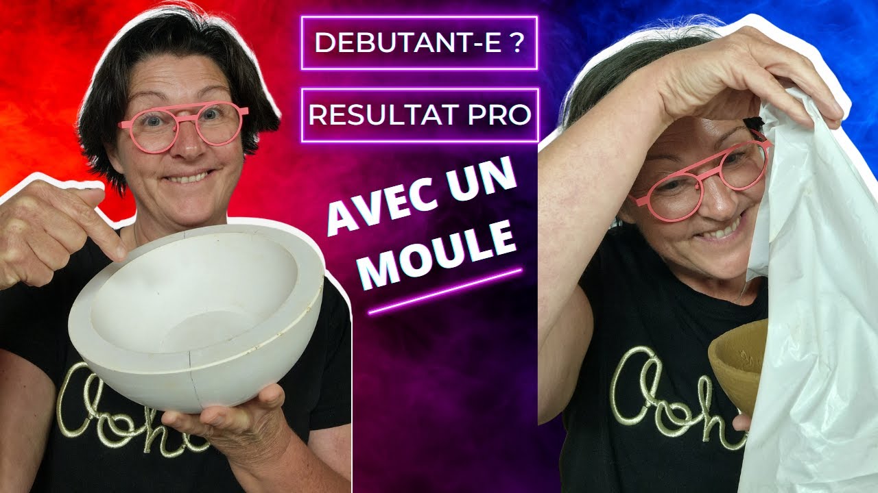 Comment réaliser un bol UNIQUE comme un-e PRO avec un moule en plâtre et son gabarit ?