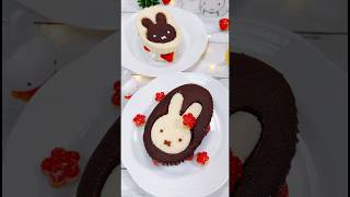 北海道チーズ蒸しケーキでミッフィーのクリスマスショートケーキ #christmas #xmas #merrychristmas #ケーキ #簡単レシピ #recipe